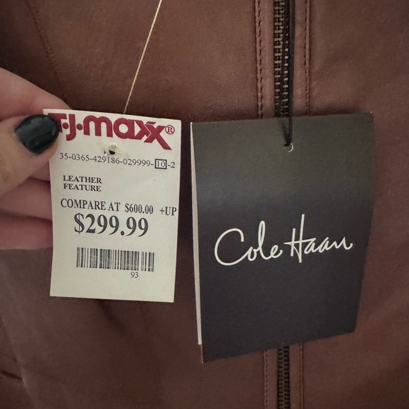 Cole Haan Brown Leather Jacket - Picture 3 of 3